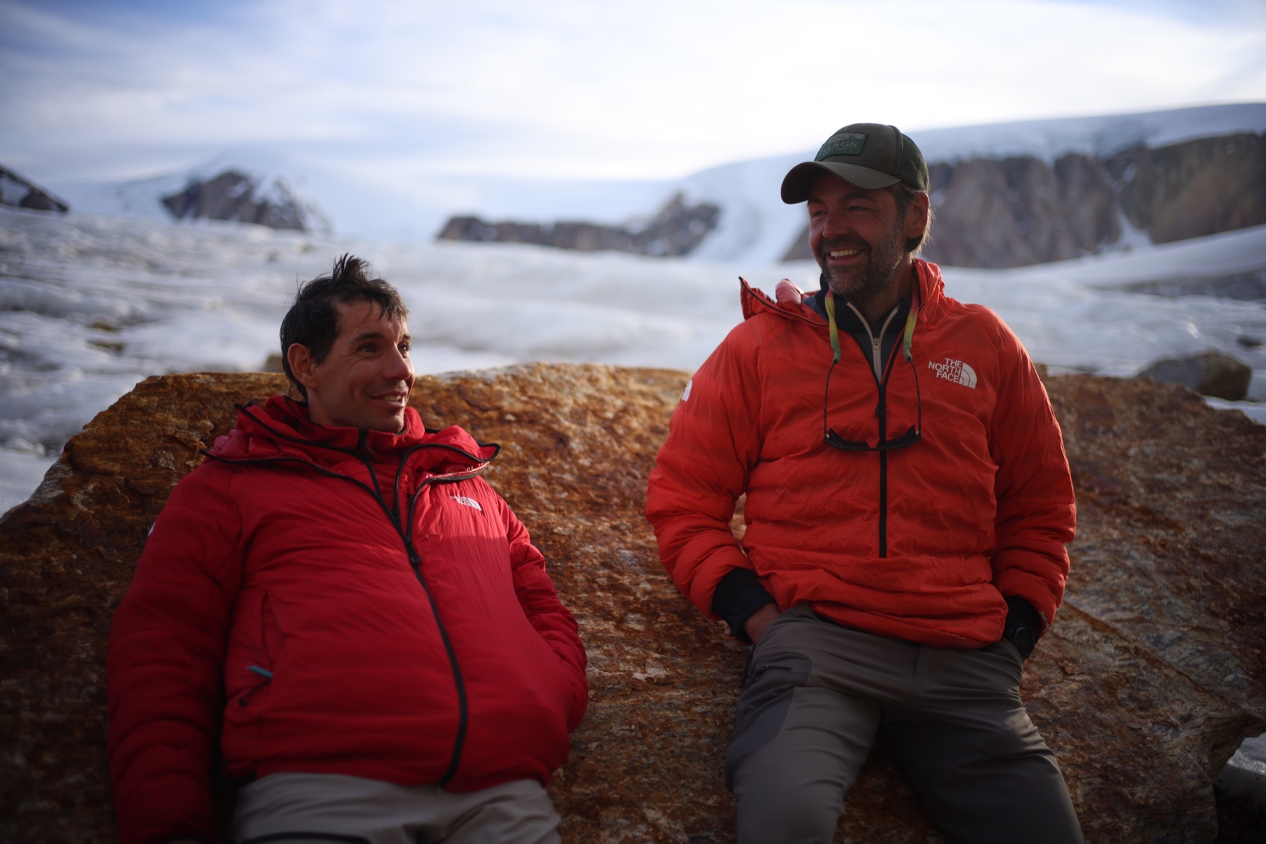 Alex Honnold and J.J. Kelley during the expedition
